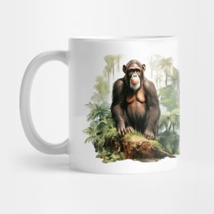 Cute Chimpanzee In Jungle Mug